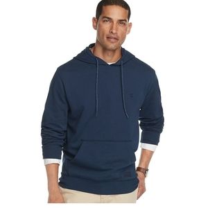 Izod Navy Blue Pullover Hoodie Sweatshirt